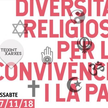 Jornada interreligiosa sobre » Diversitat religiosa per la pau i la convivència»-17/11/18