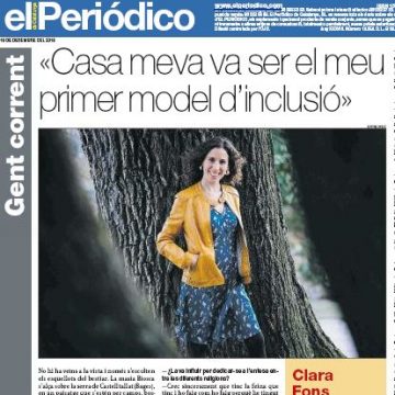 L’AUDIR de les persones- Entrevista a la Clara Fons al Periódico de Catalunya 19-12-2018