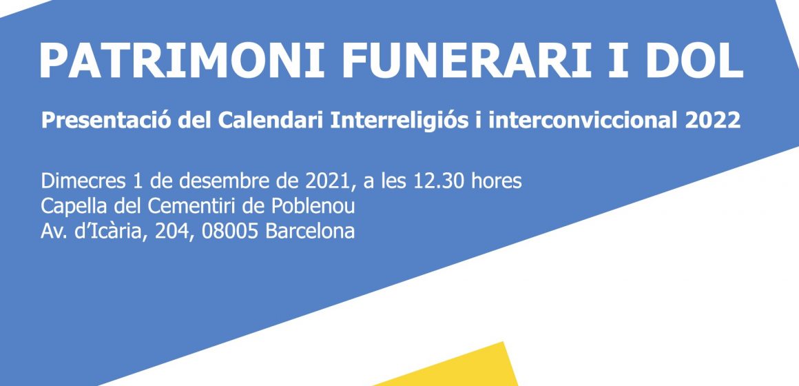 1 de desembre – Presentació del Calendari Interreligiós i Interconviccional 2022