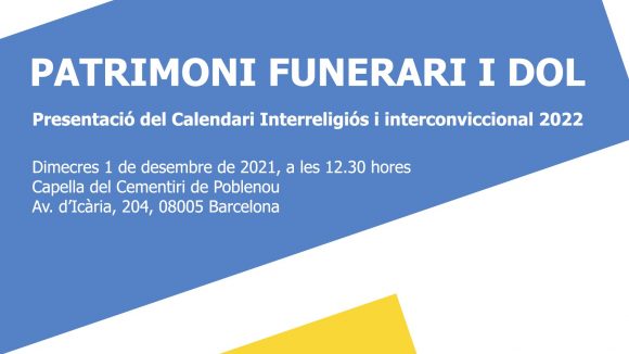 1 de desembre – Presentació del Calendari Interreligiós i Interconviccional 2022